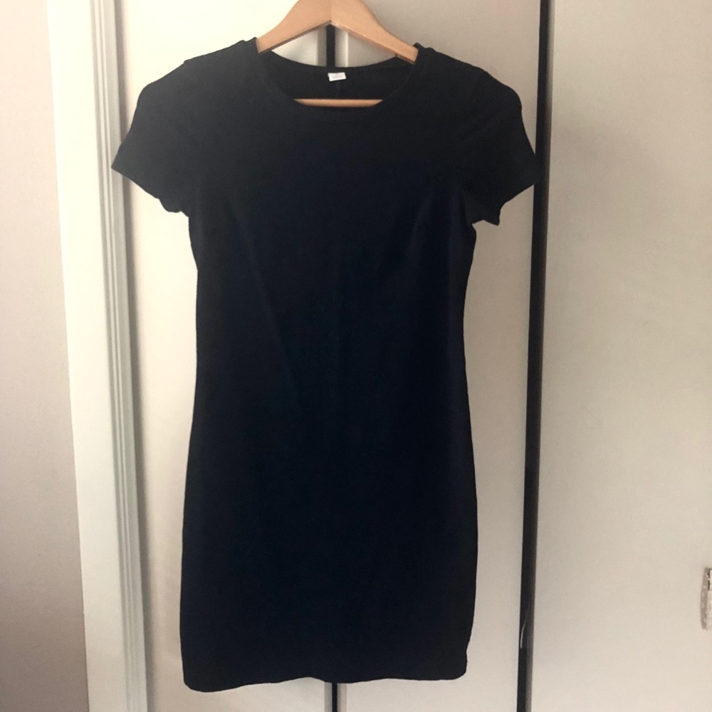 Black T-shirt bodycon dress